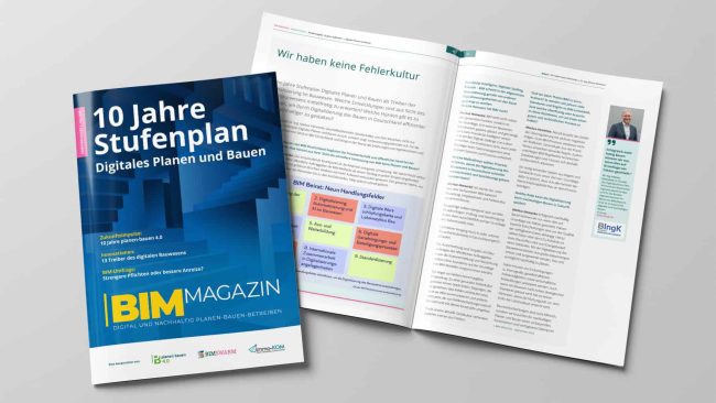 BIM-Magazin Sonderausgabe: 10 Jahre Stufenplan © planen-bauen 4.0/DIB