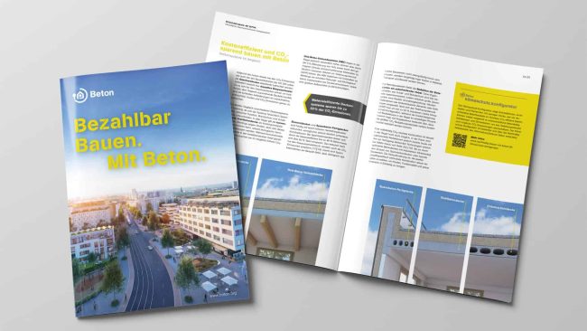 IZB-Broschüre „Bezahlbar Bauen. Mit Beton.“ © IZB