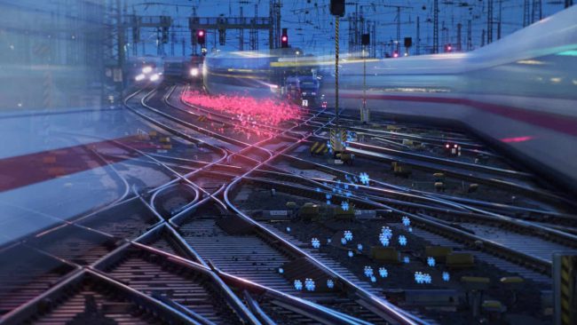 Das Zugbeeinflussungssystem ETCS bildet die Basis für die Digitalisierung des deutschen Schienenverkehrs: Es steuert Züge digital und sorgt für eine höhere Leistungsfähigkeit der Strecke. © DB InfraGO AG/ Digitale Schiene Deutschland