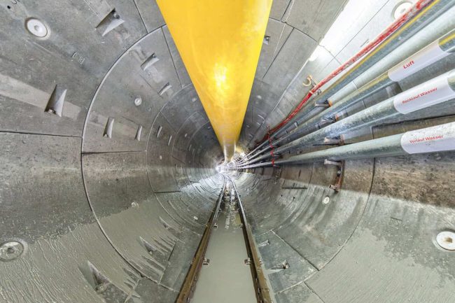 Der Bau des Wiental-Kanals ist Wiens bislang größtes Gewässerschutzprojekt. Damit soll das bestehende Kanalnetz bei Starkregen entlastet und die Wasserqualität des Wienflusses verbessert werden. © Wien Kanal