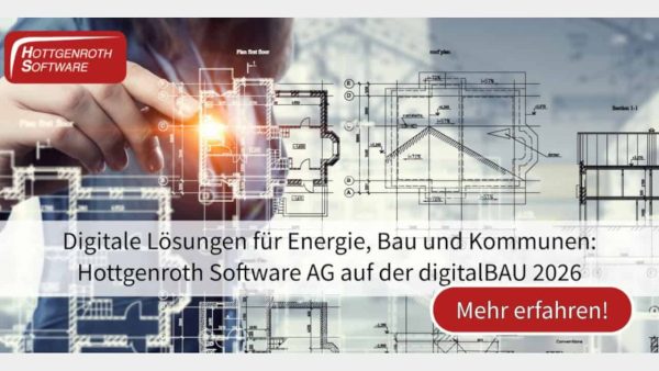Der Softwarehersteller Hottgenroth ist auf der digitalBAU 2026 in Halle 8, Stand 103 zu finden. © Hottgenroth Software AG