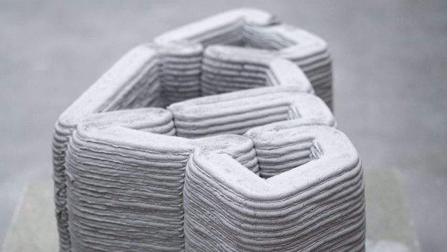 Die 3D-gedruckten Strukturen brauchen weniger Material und kommen ohne Stahlbewehrung aus. © Empa