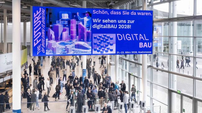Die nächste digitalBAU findet von 21. bis 23. März 2028 in Köln statt. © Messe München GmbH