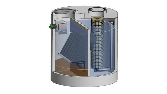 Die neue Kombinationsanlage ViaPro erfüllt die Anforderungen des neuen Arbeitsblatts DWA-A 138-1 zur Behandlung von Niederschlagswasser vor Versickerung. © Mall GmbH
