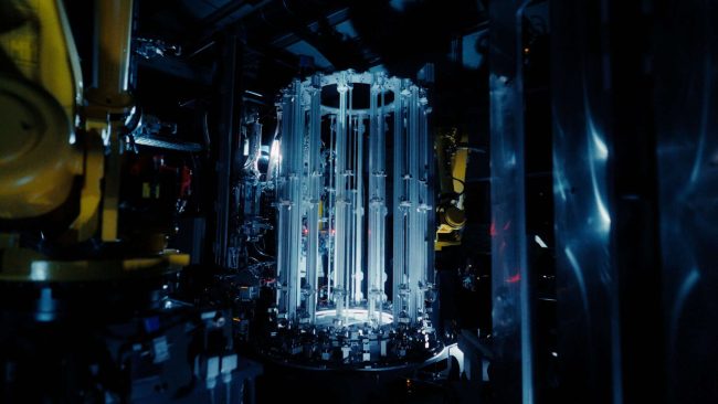 Frame:racer: Vollautomatisierte Rahmenfertigung – Taktzeiten von unter 20 Sekunden. © Swisspacer