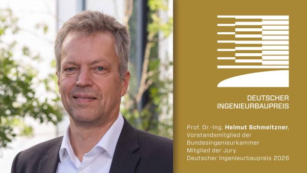 Prof. Dr.-Ing. Helmut Schmeitzner, Vorstandsmitglied der Bundesingenieurkammer, Jurymitglied des Deutschen Ingenieurbaupreises 2026 © BIngK