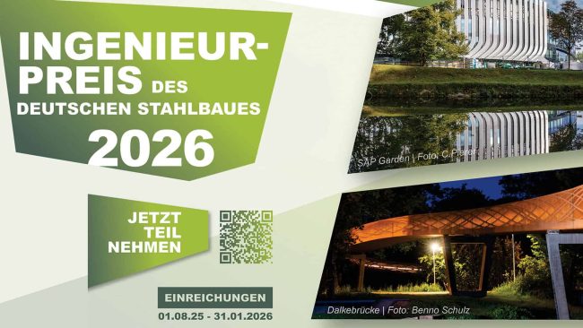 Ingenieurpreis des deutschen Stahlbaues 2026 © BFS
