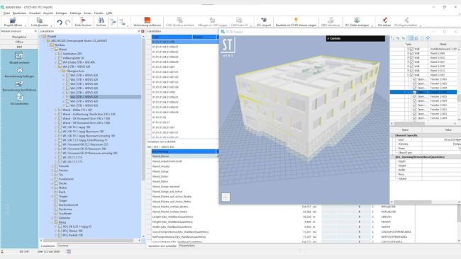 Mit dem neuen BIM-Viewer in Avanti 2026 soll die Arbeit mit IFC-Modellen um ein Vielfaches leistungsfähiger werden. © Softtech GmbH