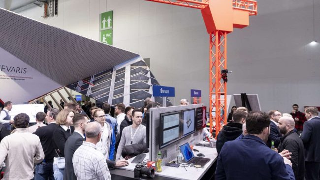 Nevaris Bausoftware und 123erfasst präsentieren auf der digitalBau in Köln Innovationen rund um BIM, Infrastrukturbau, KI, das neue Nevaris Connect und digitale Kalkulation in der mobilen Baustellenanwendung. © Messe München GmbH
