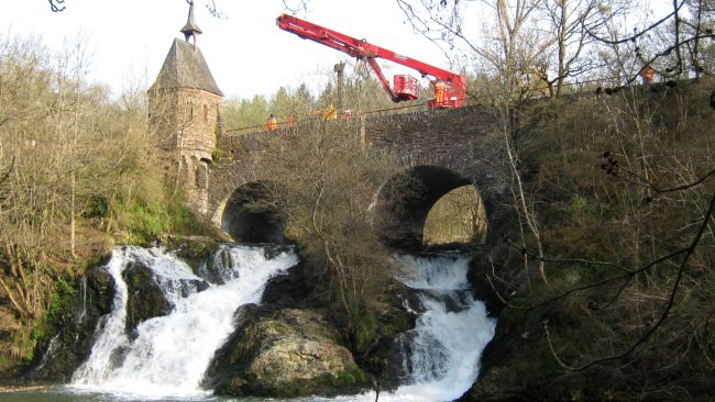 Prüfung der Elzbachbrücke in Pyrmont © Landesbetrieb Rheinland-Pfalz