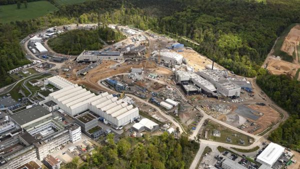 FAIR-Baustelle aus der Luft. © D. Fehrenz, GSI/FAIR