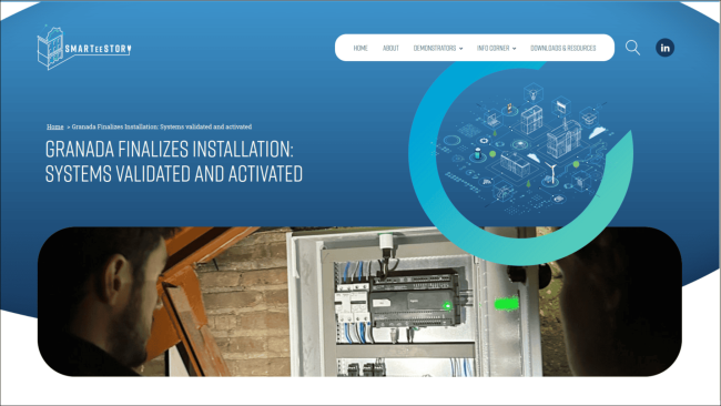 Screenshot der Projektseite www.smarteestory.eu © SMARTeeSTORY / Steinbeis Europa Zentrum