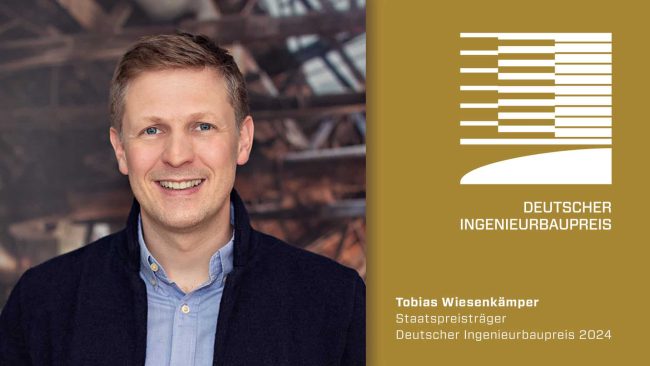 Tobias Wiesenkämper, Ripkens Wiesenkämper Beratende Ingenieure PartGmbB, Staatspreisträger, Deutscher Ingenieurbaupreis 2024 © Virtua ethic