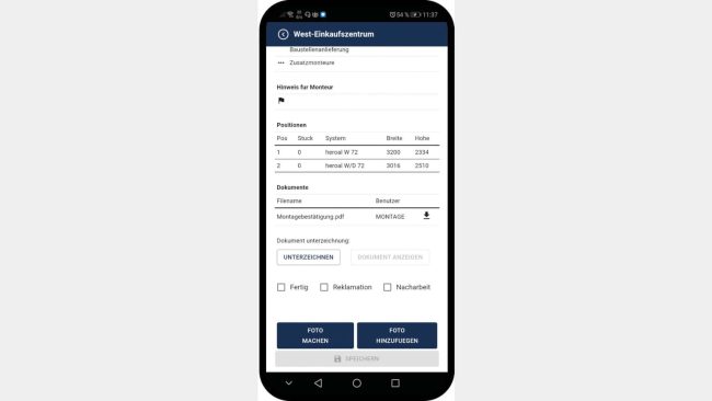 Von der Planung über die Ausführung und Abnahme bis zu After-Sales-Services unterstützt Picos IFS effiziente Montageprozesse © heroal