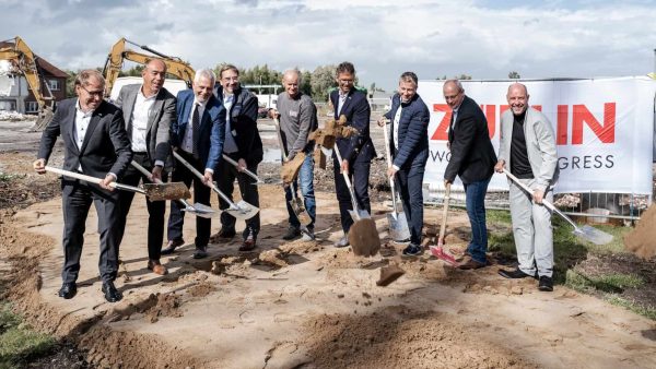 Feierlicher Spatenstich: Züblin Stahlbau erweitert Kapazitäten in Sande. © Nadine Rieken/Lykkelig Fotografie