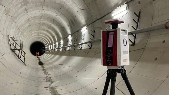 Der österreichische Laserscanner-Hersteller Riegl stellt seine LiDAR-Vermessungslösung für den Baubereich auf der BAU 2025 in Halle C3 am Stand 124 vor. © RIEGL Laser Measurement Systems GmbH