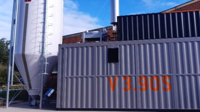 Burkhardt Holzvergaser V3.90S aufgestellt bei ABC-Klinker am Werk Schüttdorf © Fraunhofer UMSICHT / BioBrick2