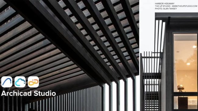 Mit Archicad Studio stellt Graphisoft jetzt ein zusätzliches Abo-Modell zu Archicad Collaborate zur Verfügung. Projekt: Harbor Hideaway