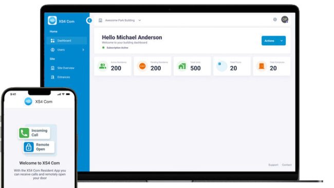 XS4 Com kombiniert innovative Kommunikationstechnologie mit dem bewährten Zutrittsmanagement von Salto © Salto Systems