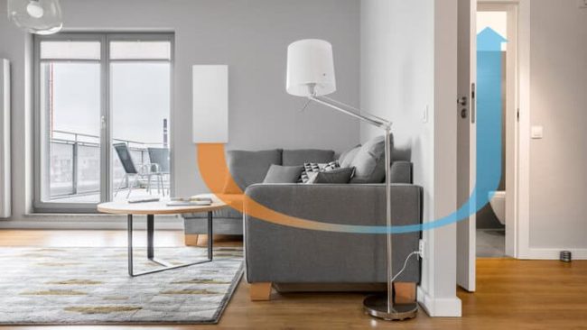 Frischluft wird von außen angesaugt