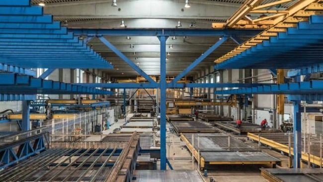 Produktionshalle im RBW-Fertigteilwerk in Berglern. © Rohrdorfer Unternehmensgruppe