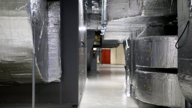 Dank Abwärmenutzung und guter Isolierung ist die neue Lüftungsanlage der Universitätsbibliothek in Oldenburg besonders energieeffizient. © Universität Oldenburg / Izabela Mittwollen