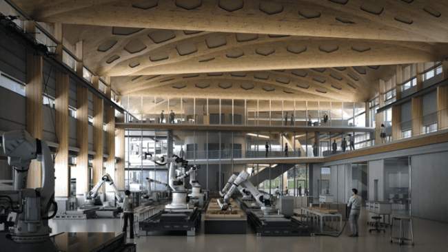 IntCDC forscht an methodischen Grundlagen für die Transformation des Bauwesens. © Flooer / Universität Stuttgart / IntCDC