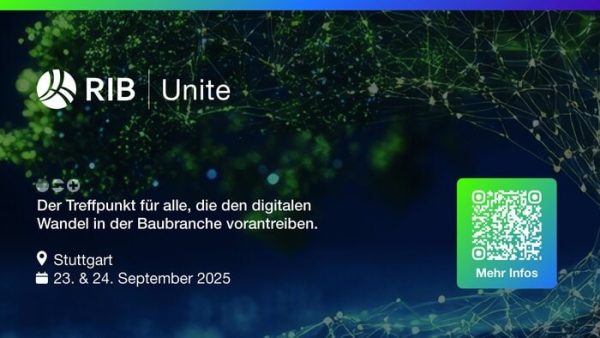 Am 23. und 24. September lädt RIB zur zweitägigen Konferenz und Innovation Expo nach Fellbach bei Stuttgart. © RIB Software GmbH