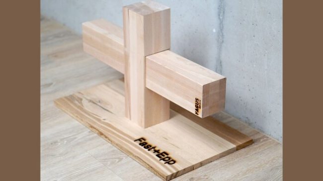 Forschungsprojekt „LaubÖkoLet“ zeigt wegweisende Systemkonzepte für zirkuläres Bauen mit Laubholz © Fast + Epp