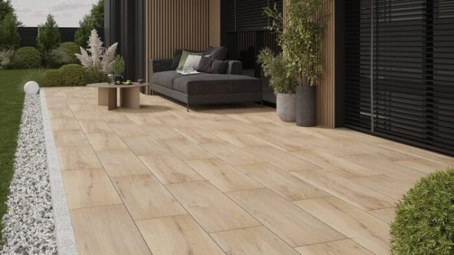 Die Oberflächenoptik der Keramik wirkt besonders natürlich und ist praktisch nicht von dem imitierten Ausgangsmaterial zu unterscheiden. © BayWa