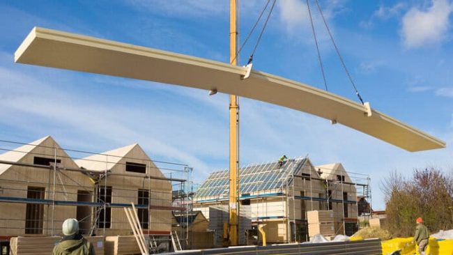 Die LINITHERM PAL XXL - Dämmplatten werden bis zu einer Länge von 12 Metern maßgefertigt. © Linzmeier / Ulrich Studios