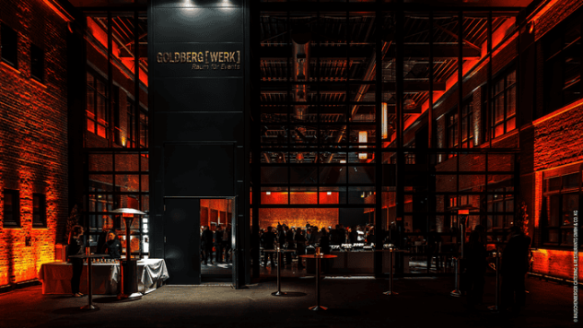 Die zweitägige Kundenveranstaltung RIB Unite am 23. und 24. September im GOLDBERG[WERK], Fellbach bei Stuttgart verspricht Einblicke in die Praxis entlang der gesamten Wertschöpfungskette Bau. © GOLDBERG[WERK]