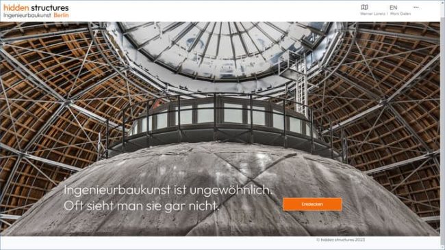 Webseite „hidden structures“ © hidden structures