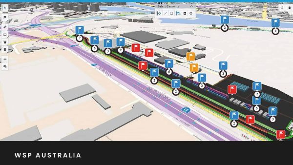 Mit dem Projekt zur Umgestaltung der Hafenbahn (PRTP) als digitales Fallbeispiel konnte WSP 300 Arbeitsstunden einsparen und Nacharbeiten reduzieren. | Bild: WSP Australia