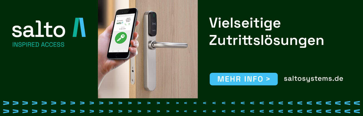 salto - Vielseitige Zutrittslösungen. Mehr Informationen auf saltosystems.com. © salto